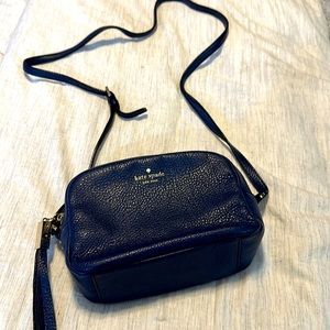 Kate Spade Blue Leather Camera Bag